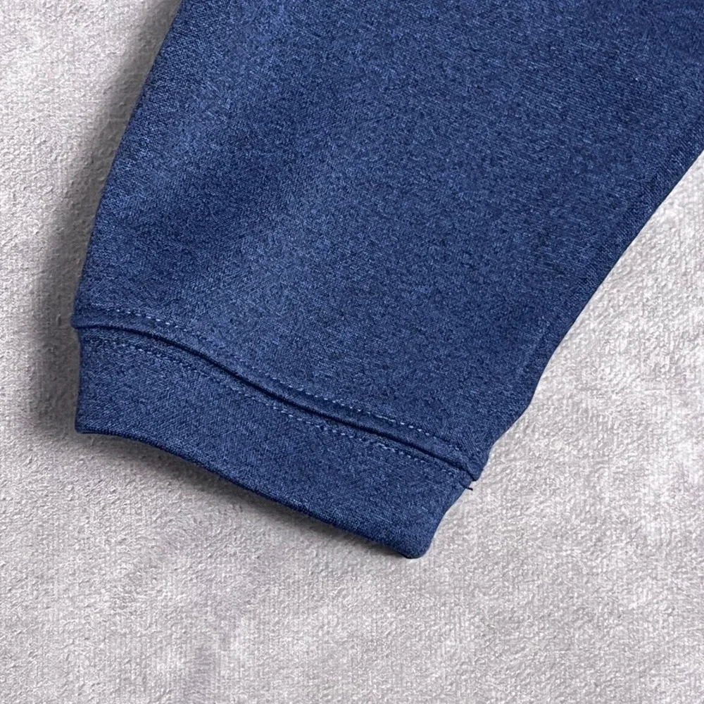 Pebble Beach Pullover Mens Large Blue Excellent Performance Quarter Zip Heather